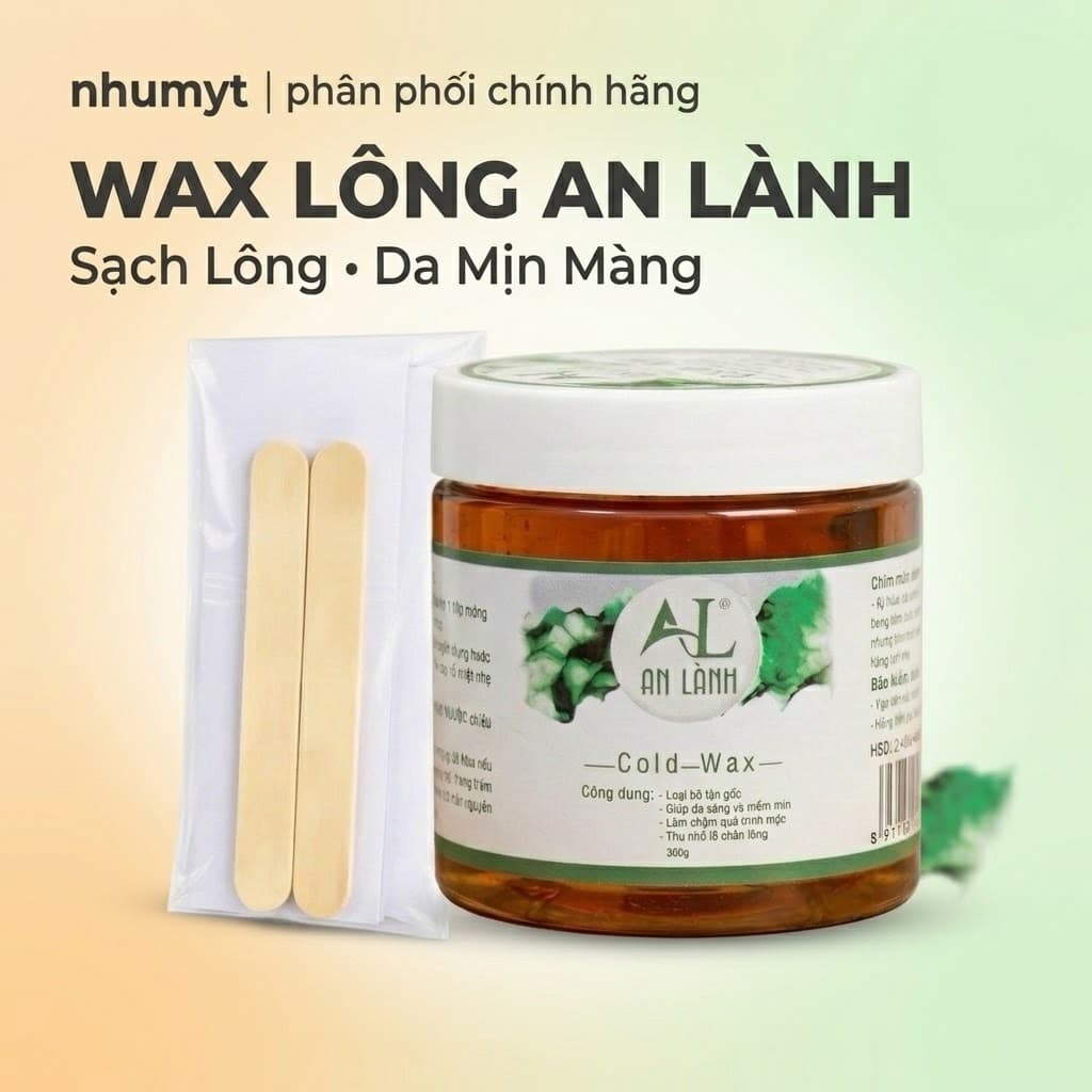 Wax lông AN LÀNH Tẩy sạch MỌI VÙNG Lông TẶNG kèm giấy wax + que gạt (Wax tẩy lông Kem tẩy lông Triệt lông Vĩnh viễn).