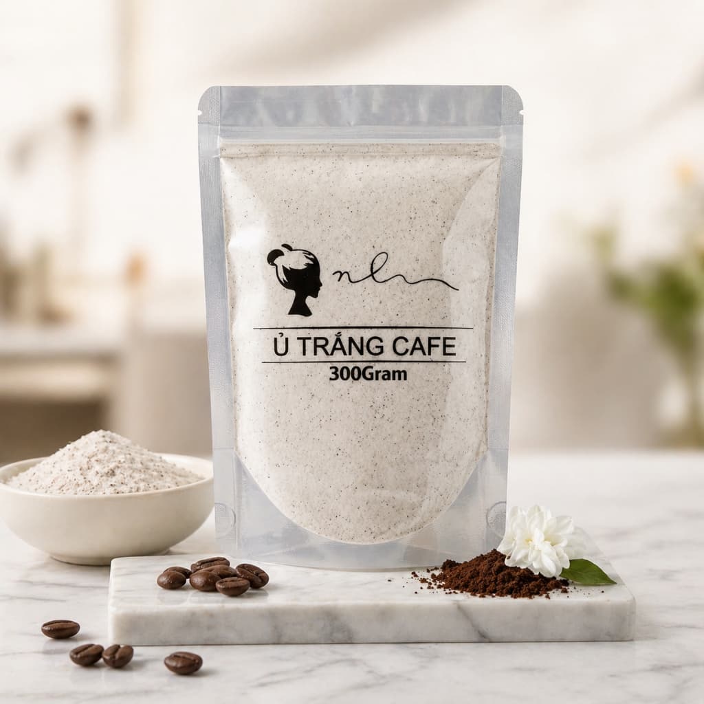 Ủ trắng cafe 300gr Ủ TRẮNG CAFE DÙNG CHO CẢ FACE VÀ BODY tắm trắng tẩy tế bào chết