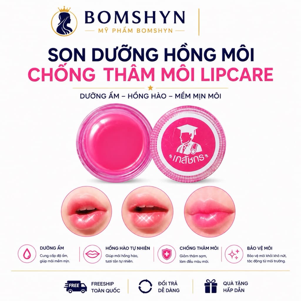 Son dưỡng chống thâm làm hồng môi Lip care Nội địa thái lan