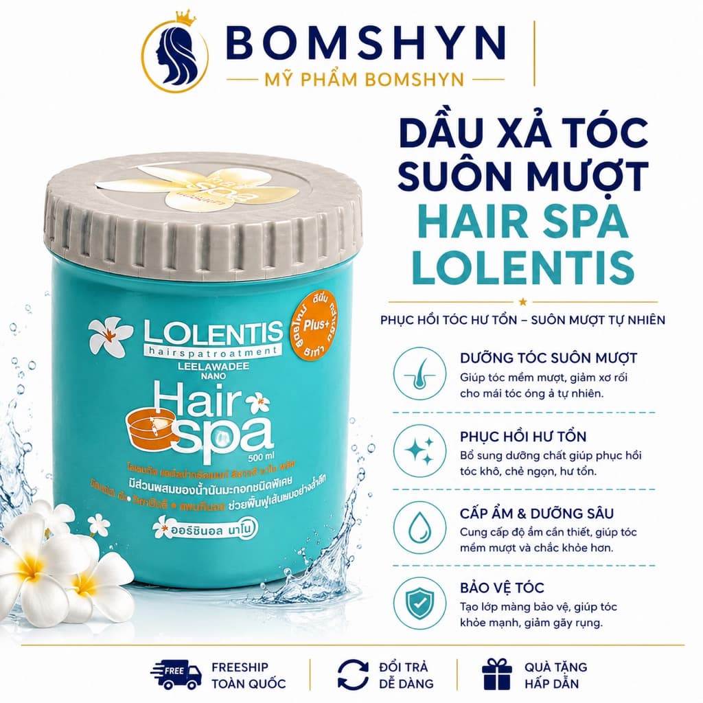KEM Ủ TÓC XẢ TÓC SIÊU MƯỢT HIT THÁI LAN HAIRSPA 500ML