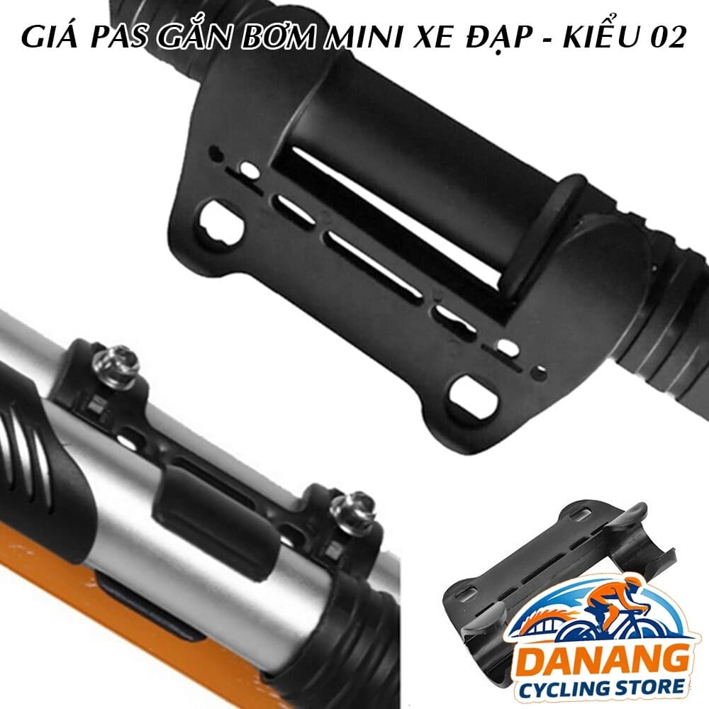 Giá Pas Gắn Bơm Mini Xe Đạp Cỡ 20mm Kiểu 02 Phụ Kiện Gắn Bơm Trên Khung Sườn