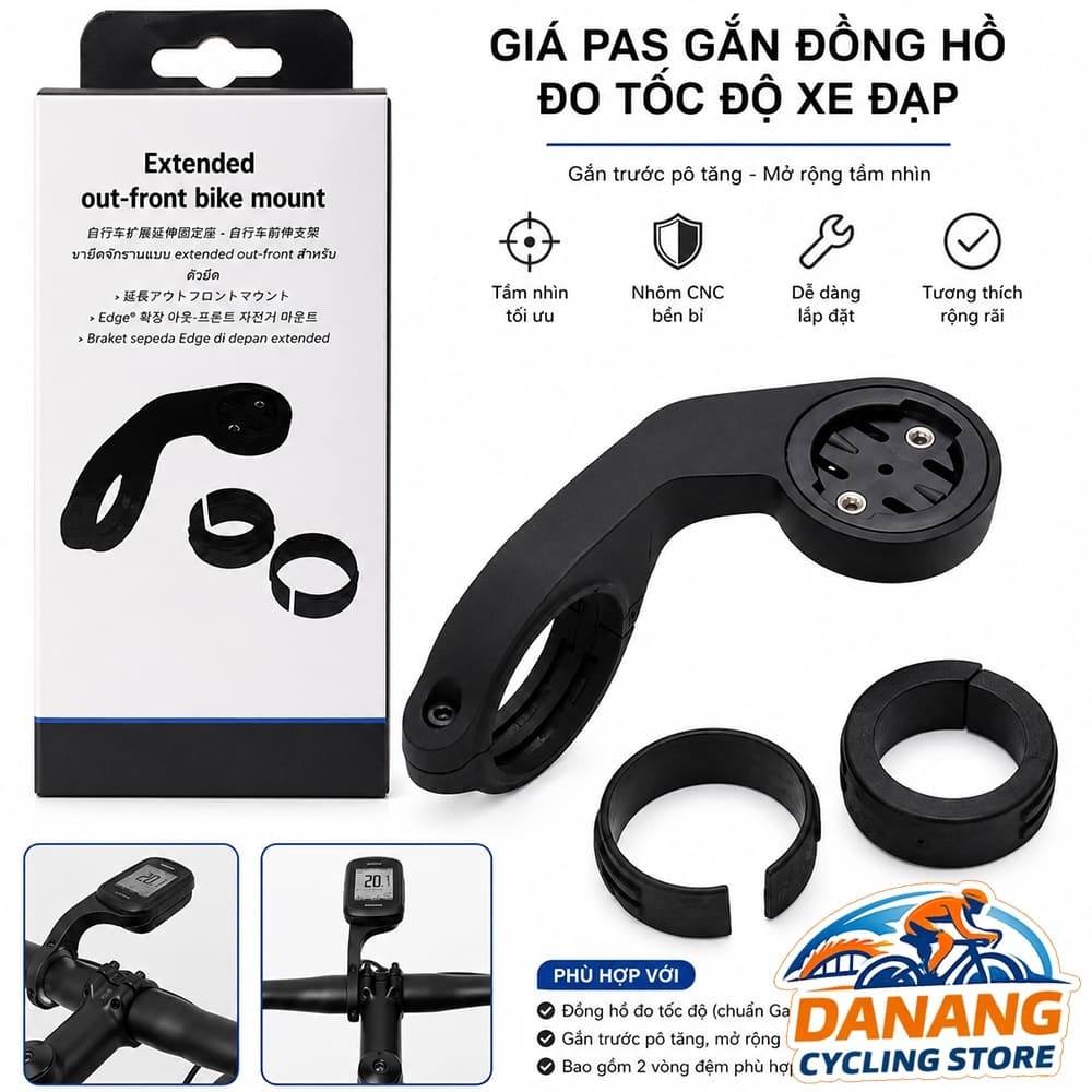 Giá Pas Gắn Đồng Hồ Đo Tốc Độ Xe Đạp Garmin Xoss Cycplus iGPSport NhãnHiệuGarmin