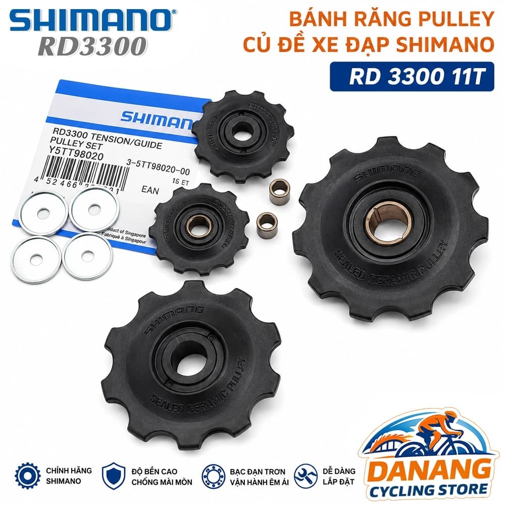 Bánh Răng Pulley Củ Đề Xe Đạp SHIMANO RD 3300 11T Nhựa Bền Thay Thế Chính Xác
