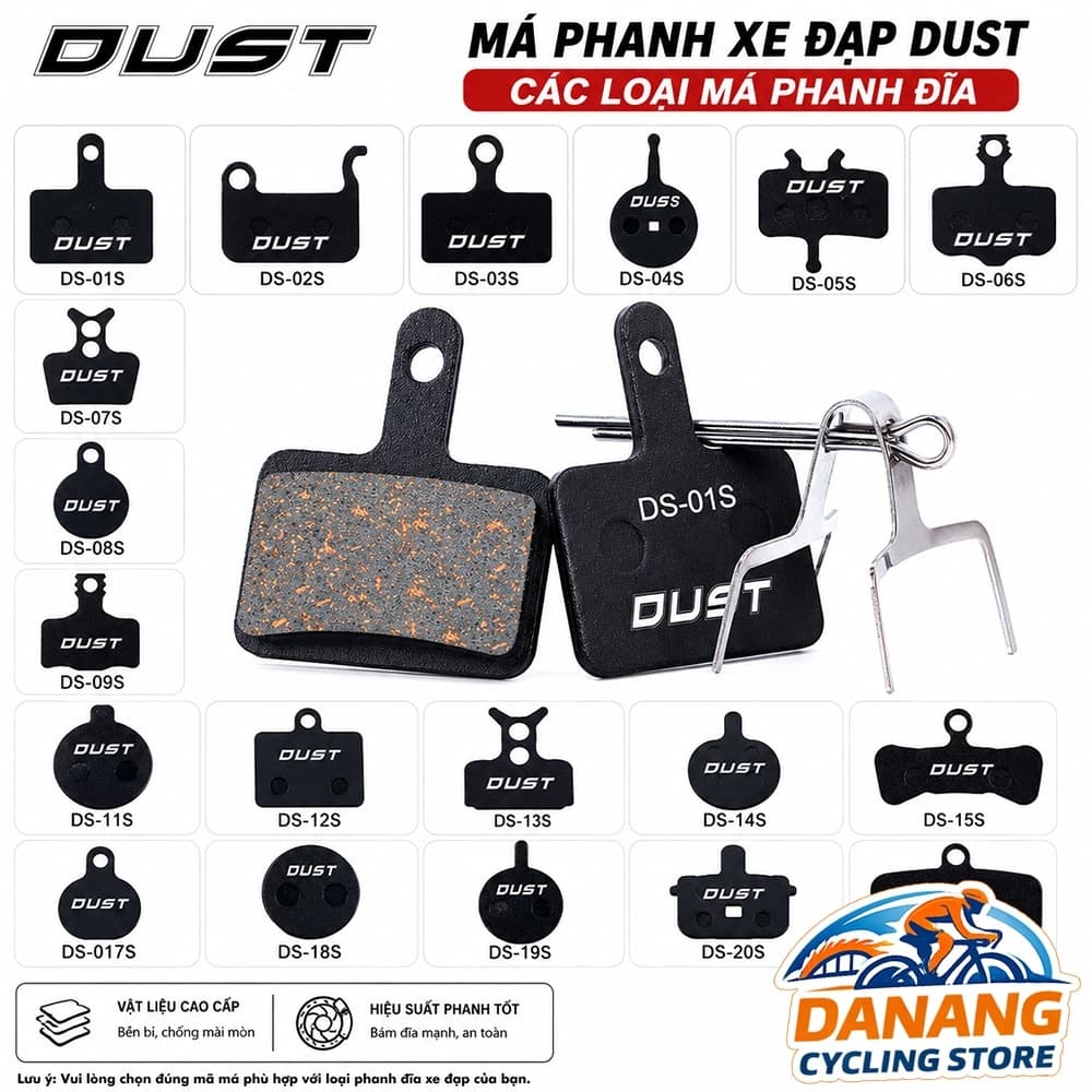 Má Phanh Xe Đạp DUST Các Loại Má Phanh Đĩa