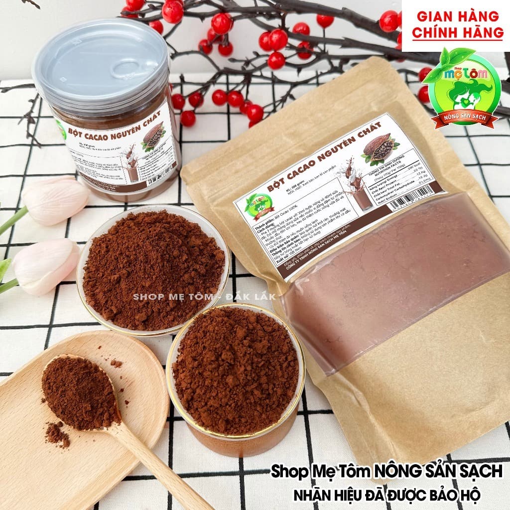 BỘT CA CAO NGUYÊN CHẤT SHOP MẸ TÔM (bột cacao nguyên chất) (CÓ XUẤT HÓA ĐƠN CÔNG TY)