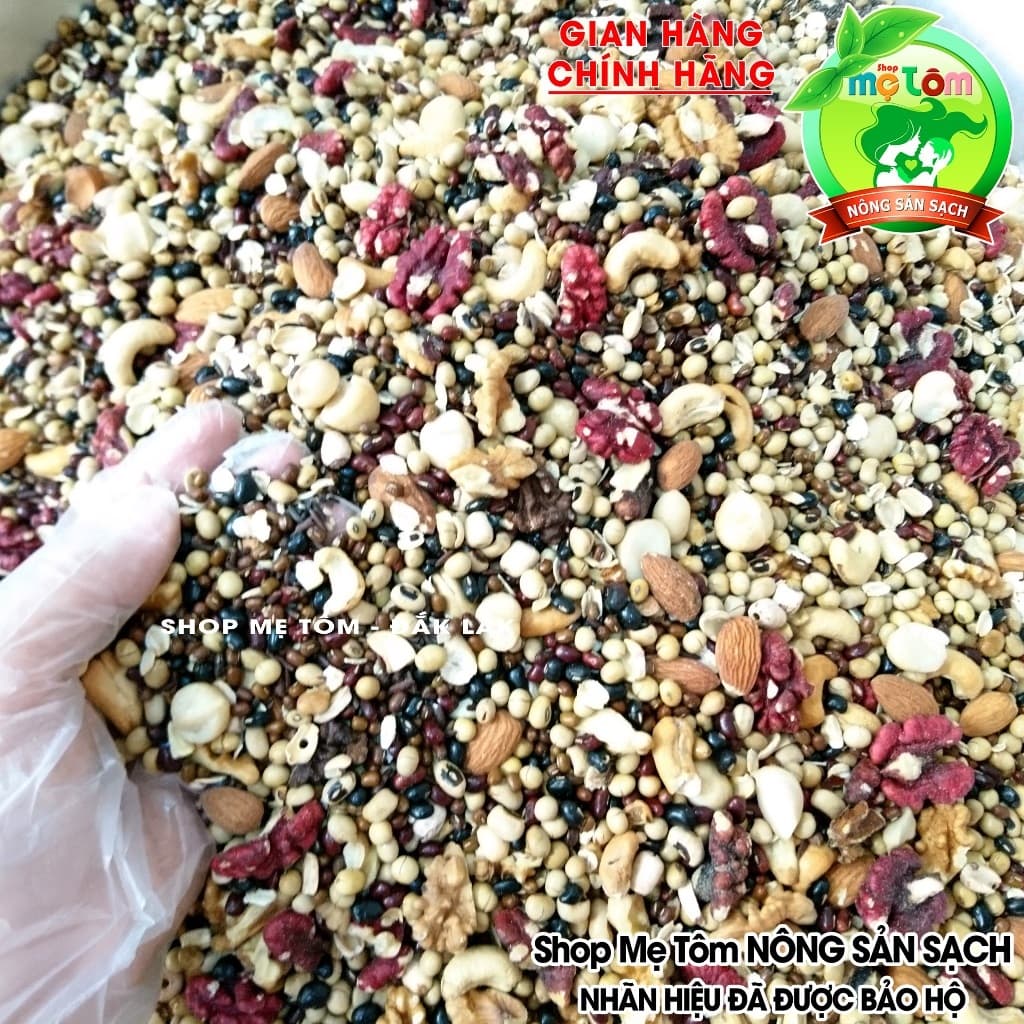 COMBO 3KG BỘT NGŨ CỐC CAO CẤP MẸ TÔM LỢI SỮA TĂNG CÂN DINH DƯỠNG NỘI TIẾT TỐ GIẢM CÂN (CÓ XUẤT HÓA ĐƠN CÔNG TY)