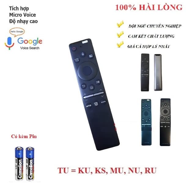 Điều khiển thay thế tương thích cho tivi Samsung TU 2020 dùng cho các dòng tivi Samsung từ 2015 đến 2020