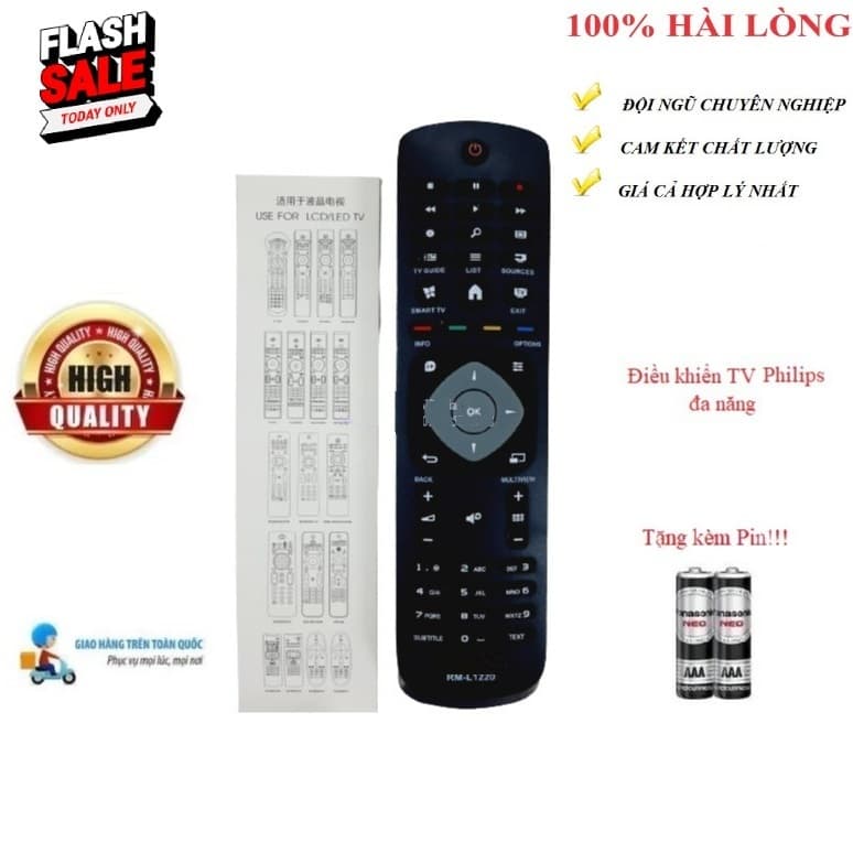 Remote Điều khiển TV Philips đa năng các dòng tivi Philips LCD LED Smart TV Hàng tốt