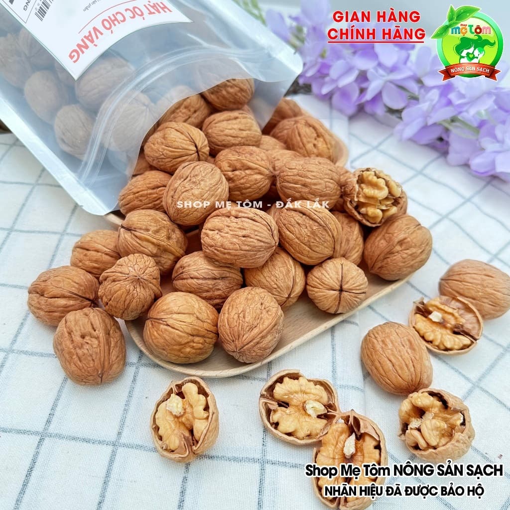 500gr ÓC CHÓ VÀNG MỸ (NGUYÊN VỎ HOẶC NHÂN) (CÓ XUẤT HÓA ĐƠN CÔNG TY)