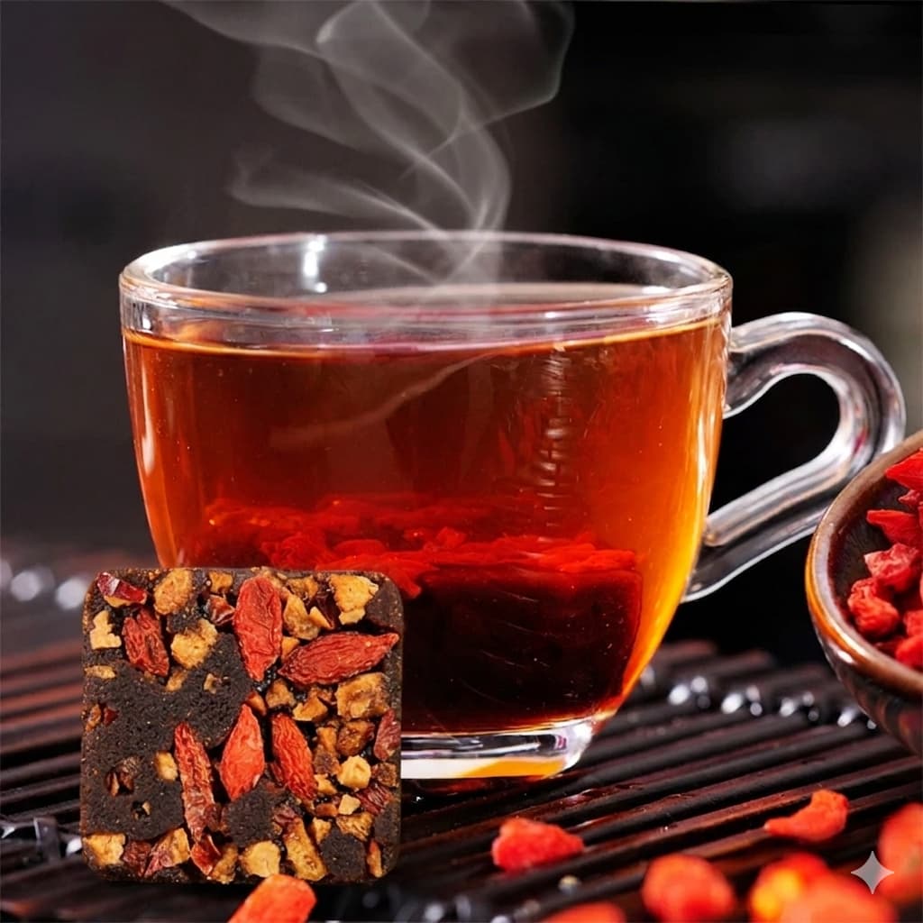 Trà Táo Đỏ Kỳ Tử đường nâu 250Gram HTX Vạn An làm đẹp da Bổ Dưỡng