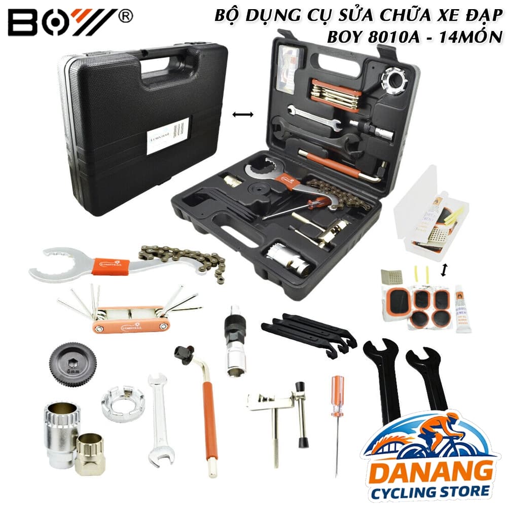 Bộ dụng cụ sửa chữa xe đạp BOY 8010A 14 món