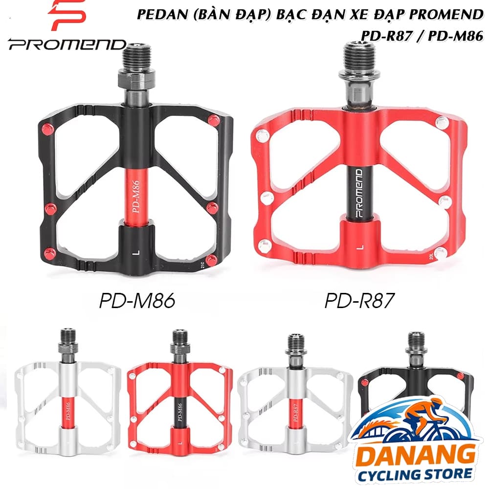 Pedal (Bàn Đạp) Bạc Đạn Xe Đạp PROMEND PD R87 PD M86 Bạc Đạn Trơn Tru Nhẹ Êm