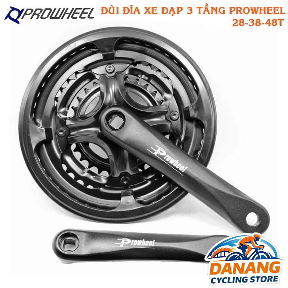 Giò Dĩa Xe Đạp Prowheel AD43 3 Tầng 28 38 48T