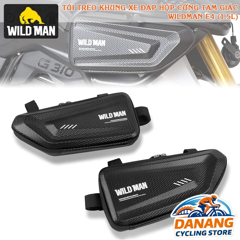 Túi Treo Khung Xe Đạp WILD MAN E4 Chống Thấm Hộp Cứng EVA Đựng Phụ Kiện