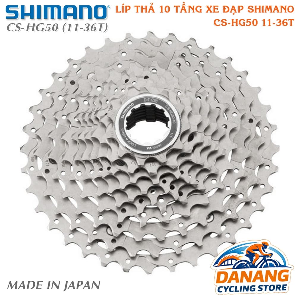 Líp Thả 10 Tầng (Cassette) Xe Đạp SHIMANO CS HG50 11 36T Không Hộp