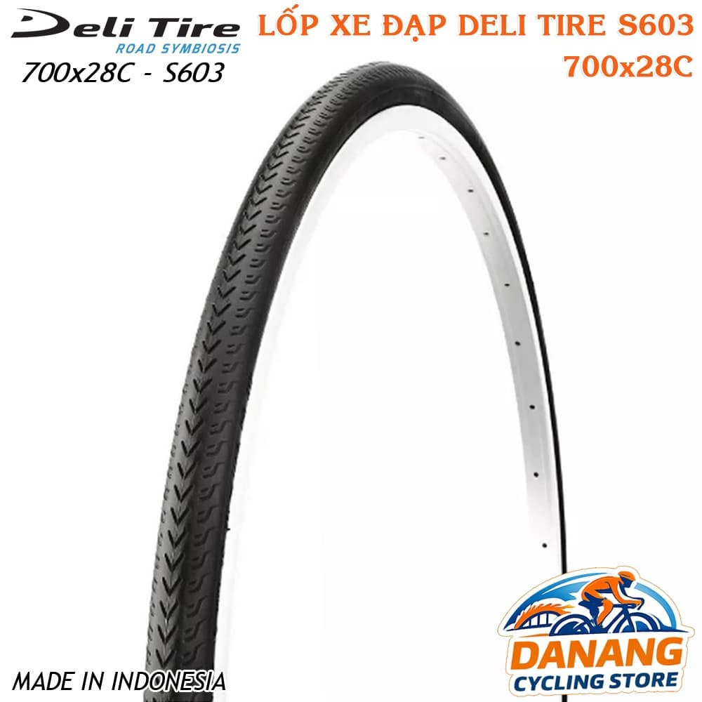 Lốp Xe Đạp Deli Tire S603 700×28C Vỏ Xe Đạp 1 Cái Lốp City Touring