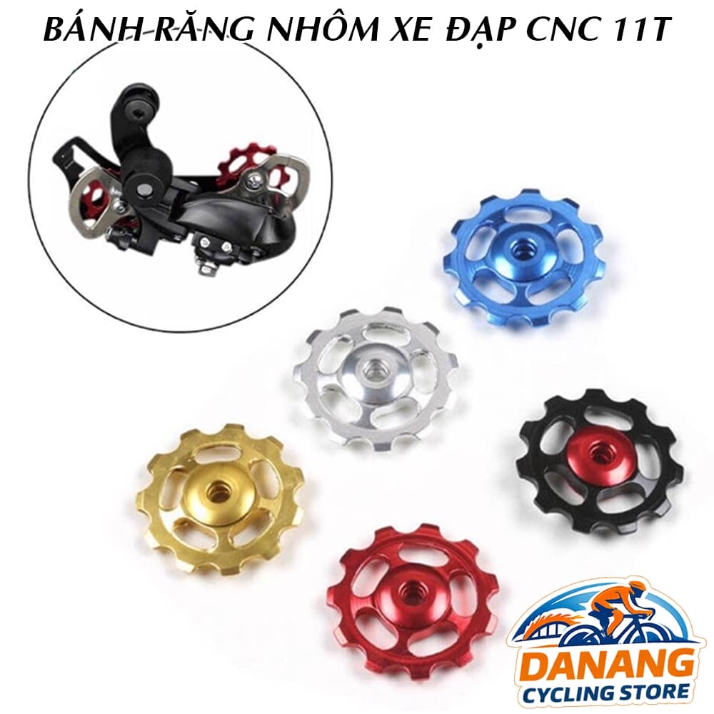 Bánh Răng Pulley Củ Đề Nhôm CNC Xe Đạp 11T Giảm Ma Sát Quay Trơn