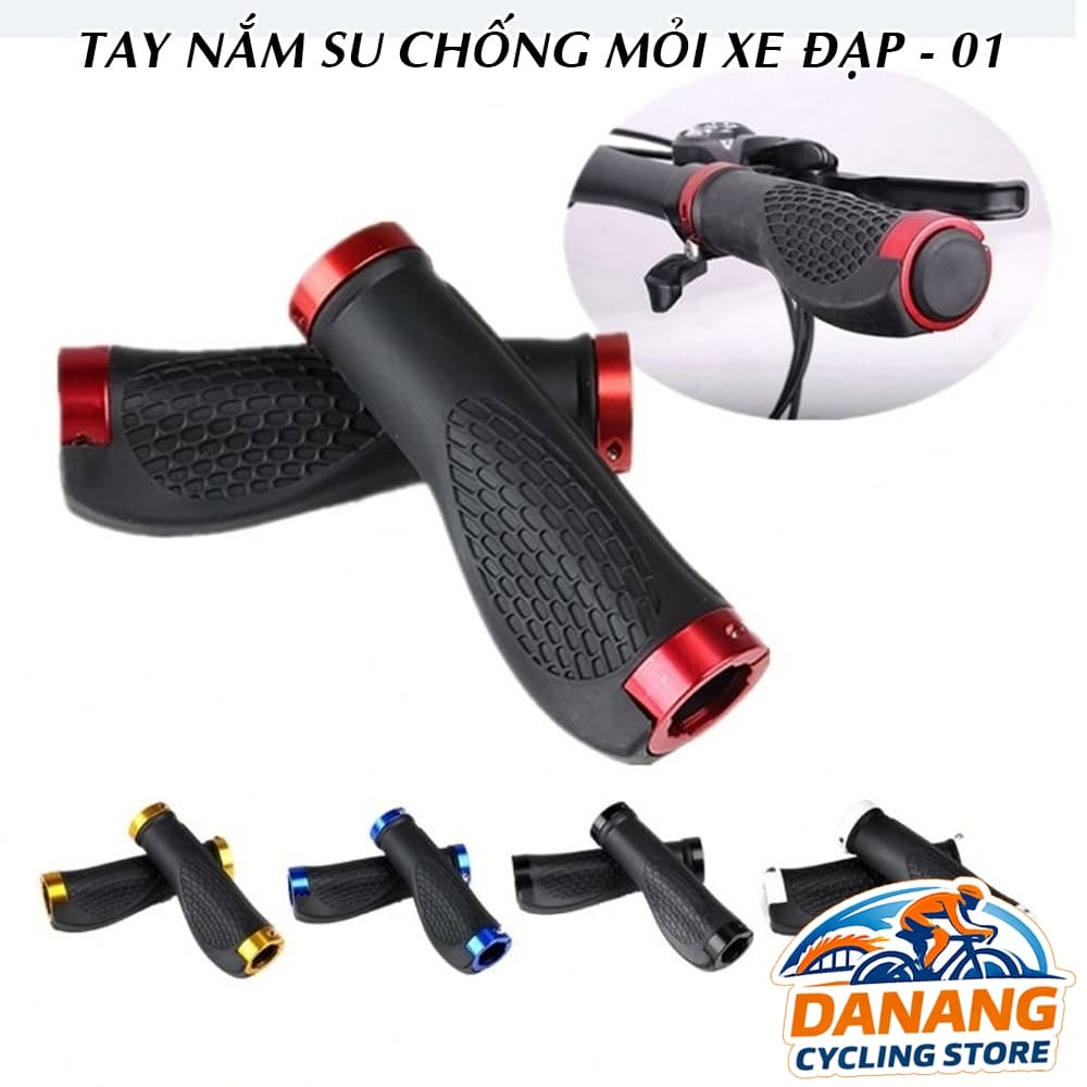 Tay Nắm Su Xe Đạp Chống Mỏi Mẫu 01 Êm Tay Chống Trượt