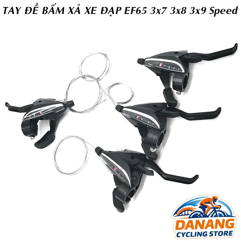 Tay Đề Bấm Xả Xe Đạp ST EF65 3x7 3x8 3x9 Tốc Độ Dùng Cho Xe Địa Hình Touring