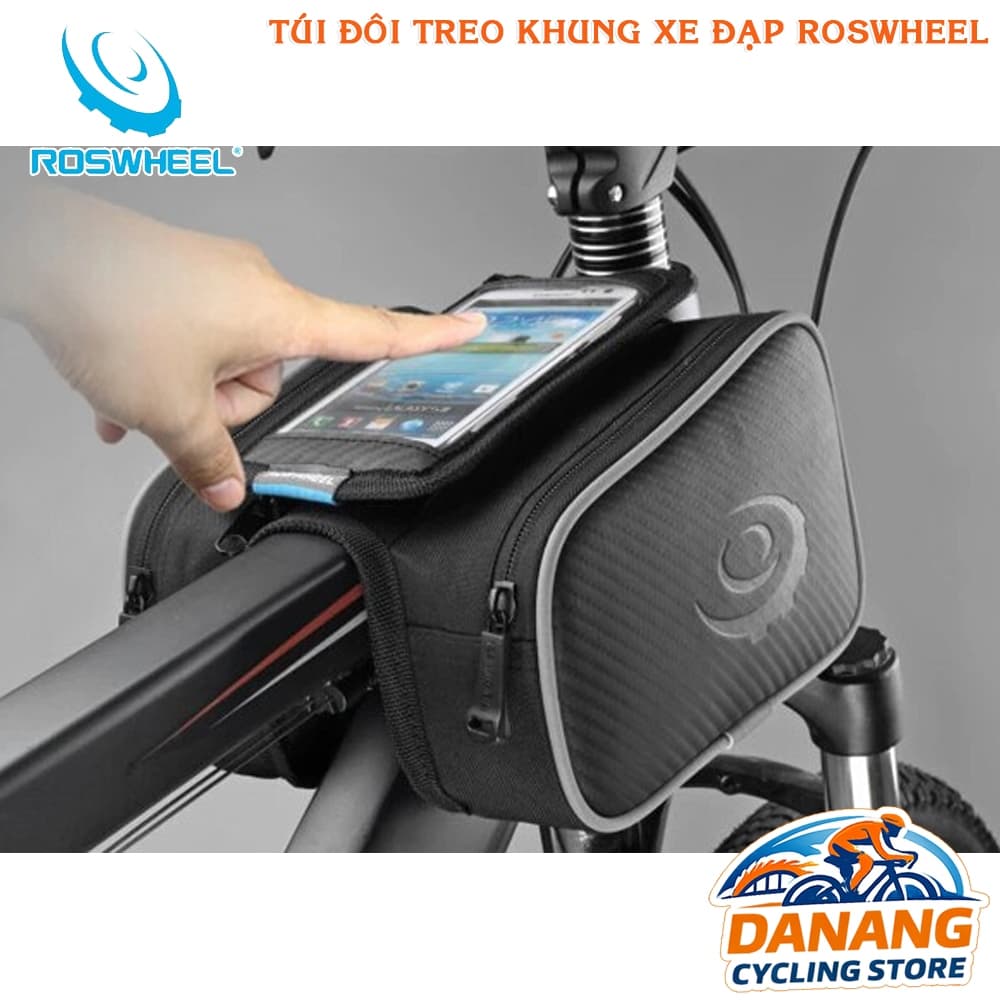 Túi Treo Khung Xe Đạp ROSWHEEL Túi Đôi Đựng Điện Thoại