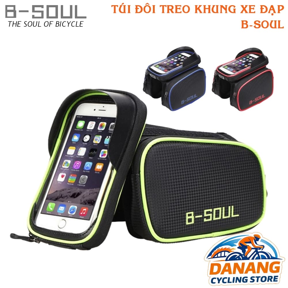 Túi Treo Khung Xe Đạp B SOUL Túi Đôi Đựng Điện Thoại
