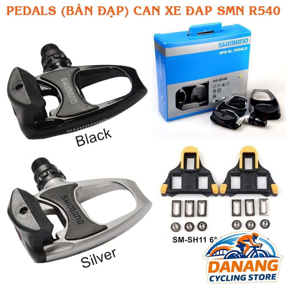 Pedal (Bàn Đạp) Can Cá Xe Đạp SMN PD R540 SPD SL Cho Xe Road
