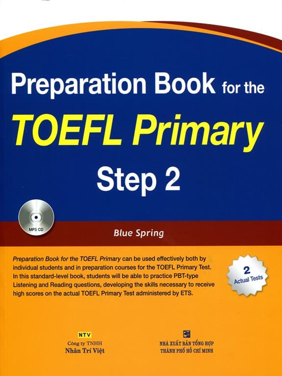 Sách Preparation Book For TOEFL Primary Step 2 Kèm CD
