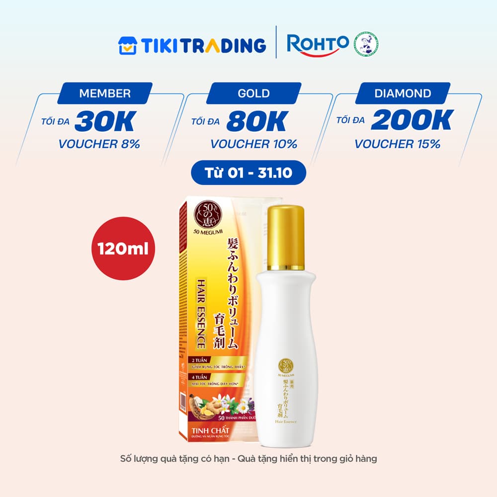 Tinh chất dưỡng tóc ngăn rụng tóc 50 Megumi Hair Essence 120ml
