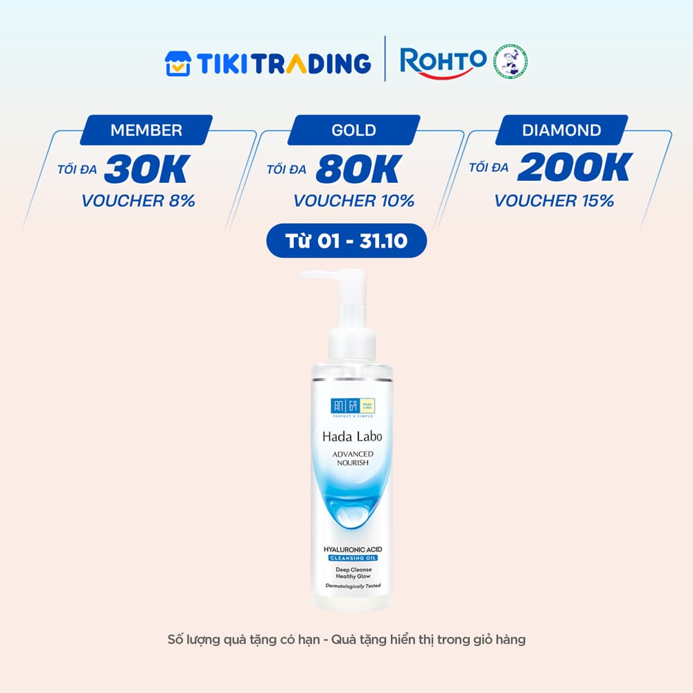 Dầu tẩy trang dưỡng ẩm Hada Labo Advanced Nourish Hyaluron Cleasing Oil 200ml