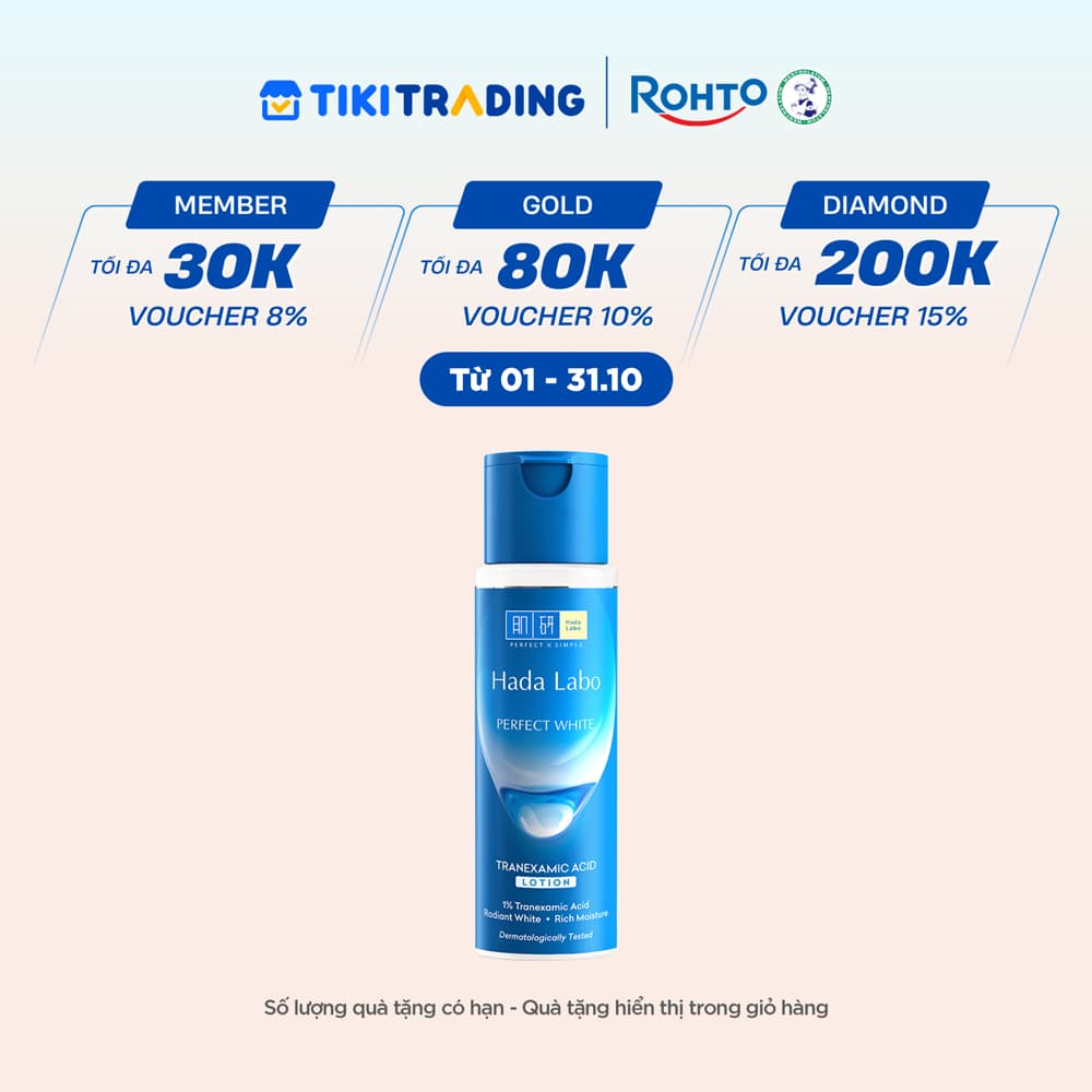 Dung dịch dưỡng trắng da tối ưu Hada Labo Perfect White Tranexamic Acid Lotion 170ml