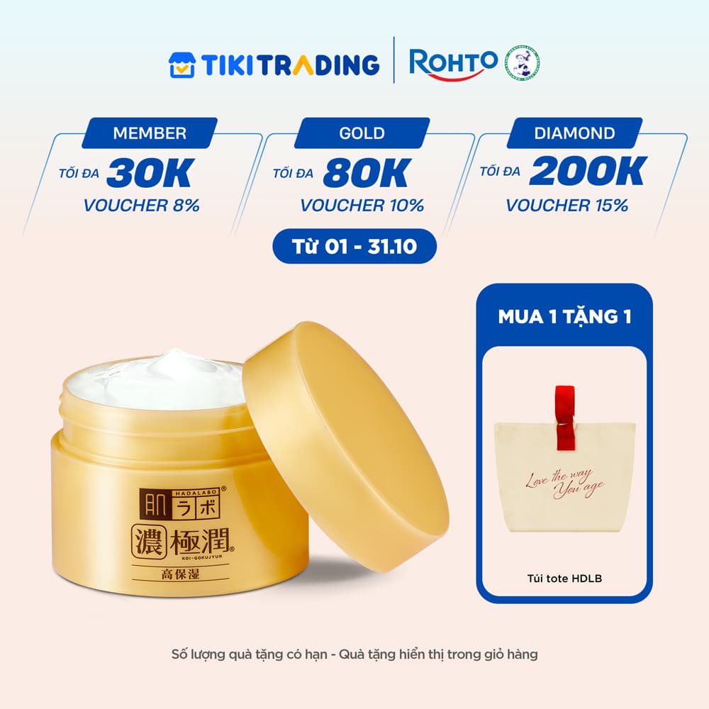 Kem dưỡng ẩm dạng gel Hada Labo Koi Gokujyun Perfect Gel 100g