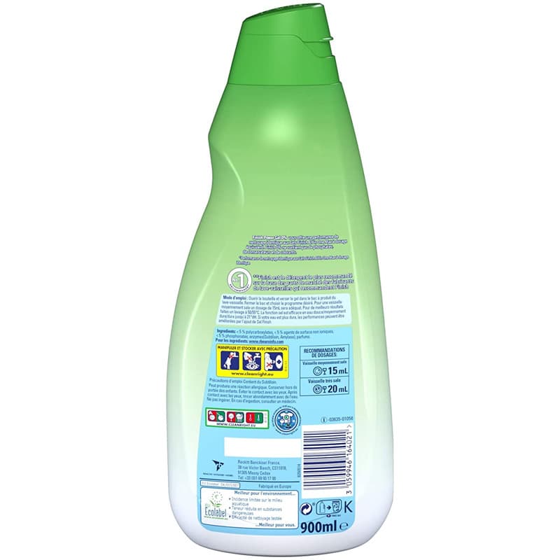 Gel rửa chén bát Finish Eco 0 900ml chai chai Gel Finish 900ml