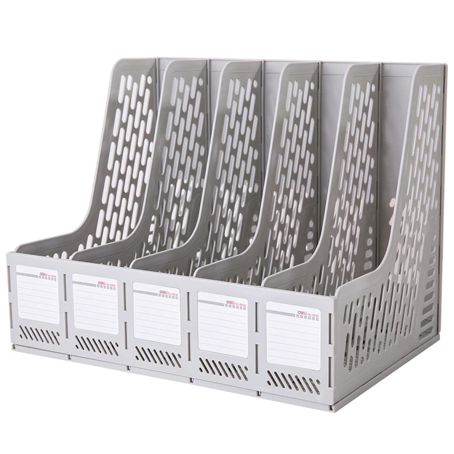 Khay Tài Liệu 5 Ngăn Đứng Deli 9838