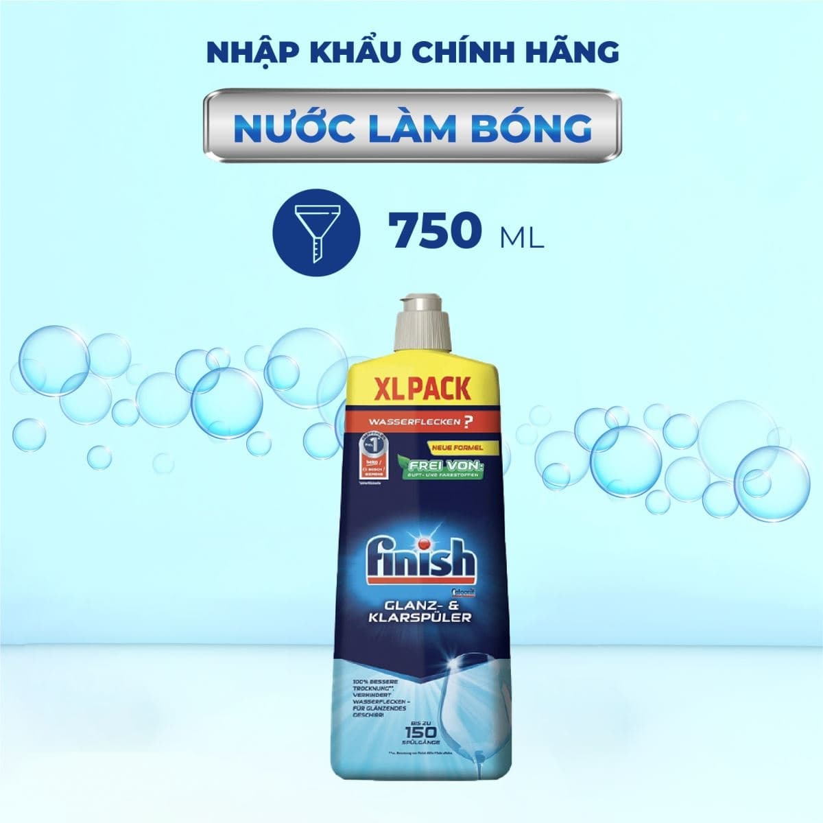 Nước làm bóng Finish 1150ml Nhập khẩu châu Âu Nước làm bóng finish 750ml