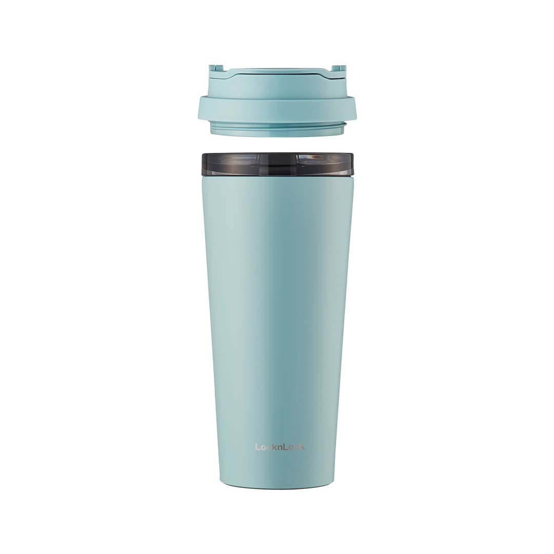 Bình giữ nhiệt LocknLock có 2 nắp thay thế Clip Tumbler 540ml LHC4279 Xanh da trời