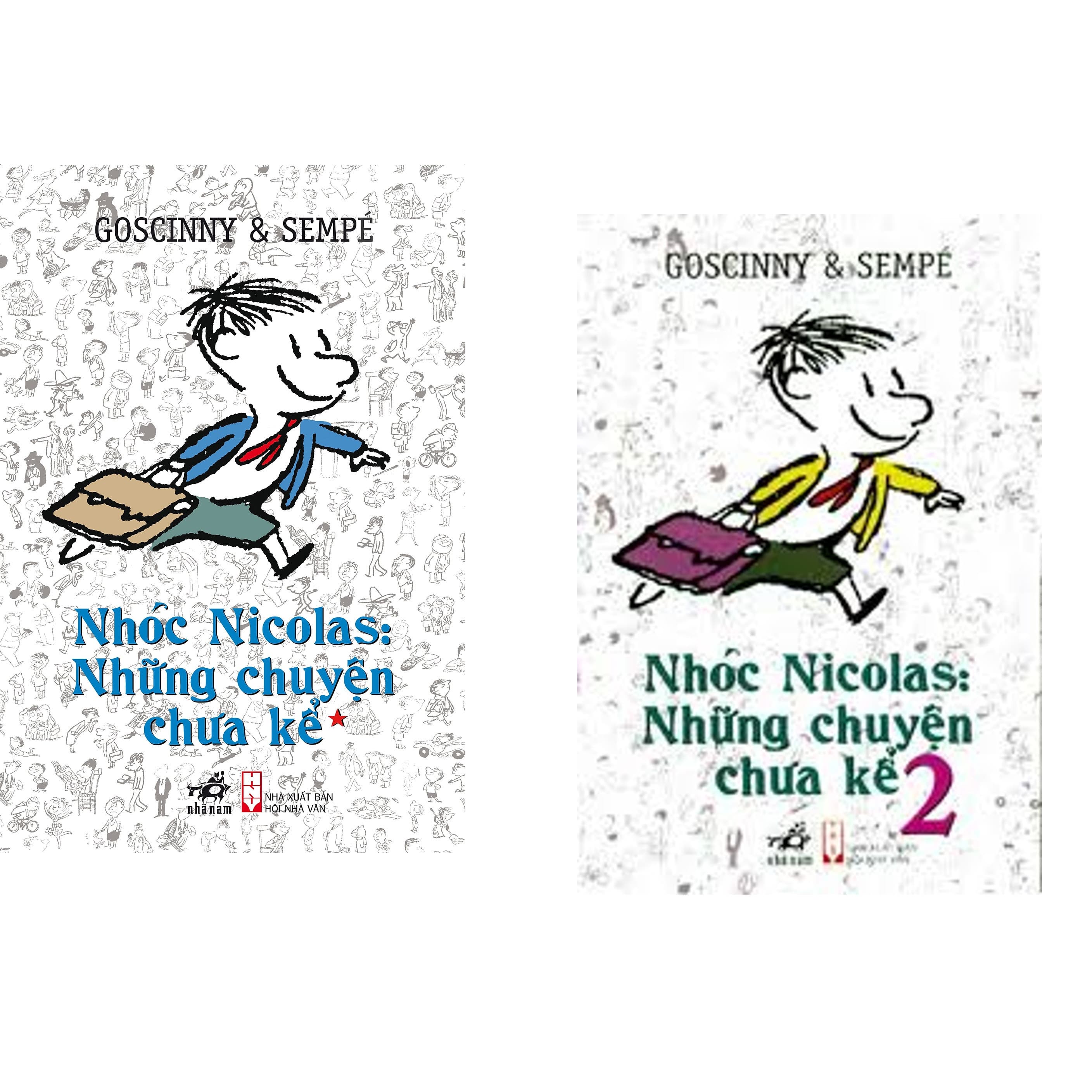 Combo 2 cuốn sách Nhóc Nicolas Những chuyện chưa kể Tập 1 Nhóc Nicolas Những chuyện chưa kể Tập 2