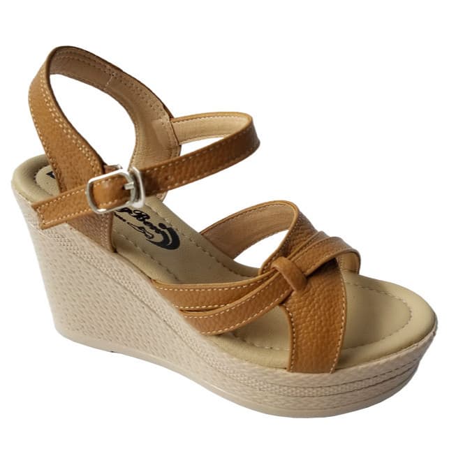 Giày Sandal Đế Xuồng Nữ Da Bò BIGGBEN Cao Cấp SDX26 36