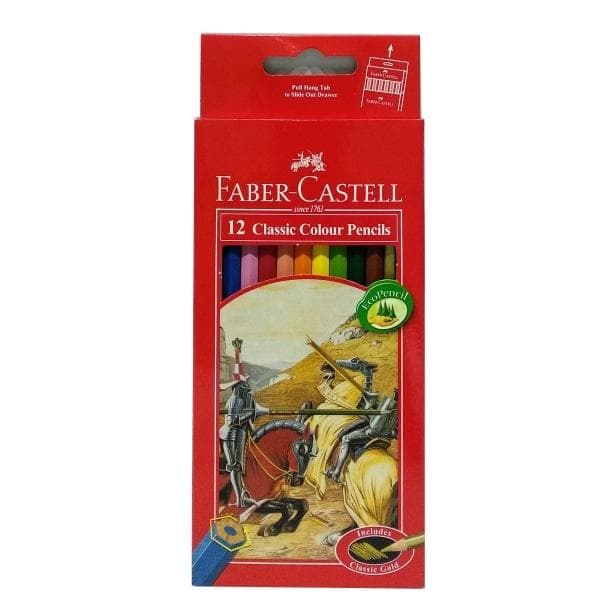 Bút Chì Màu Classic Knight Faber Castell 12 màu dài 115852