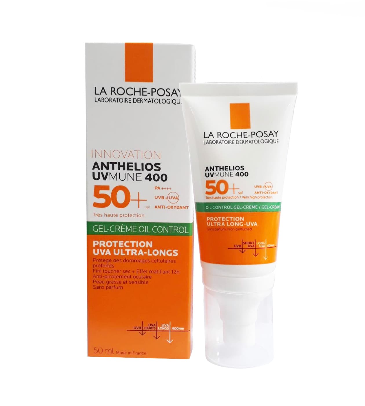 La Roche Posay Kem Chống Nắng Làm Đều Màu Da Kiểm Soát Bóng Nhờn Cho Da Nhạy Cảm Anthelios XL Tinted Dry Touch Gel Cream 50ml