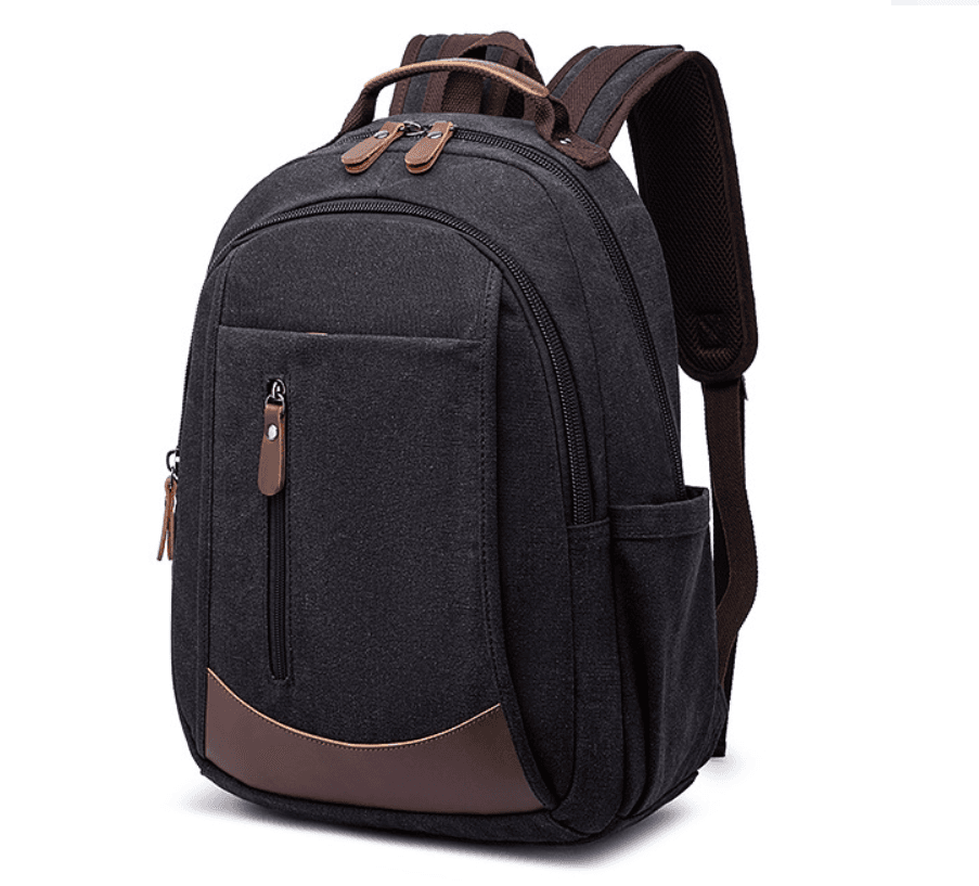 Balo nam nữ vải canvas cao cấp phong cách mới Màu đen