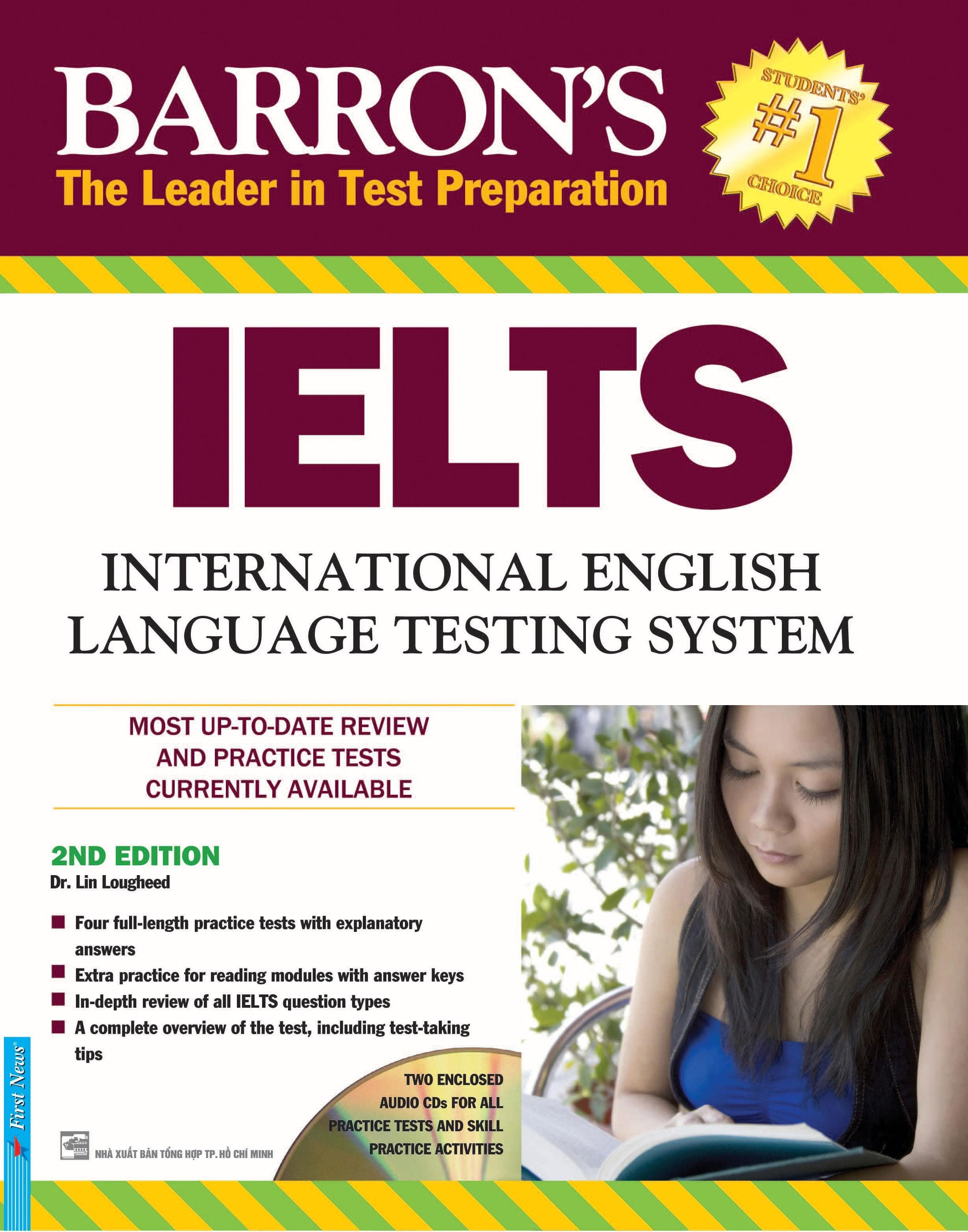 Barrons IELTS International English Seconnd Edition FIRST NEWS Tái Bản 2018 Tặng kèm 2 đĩa CD