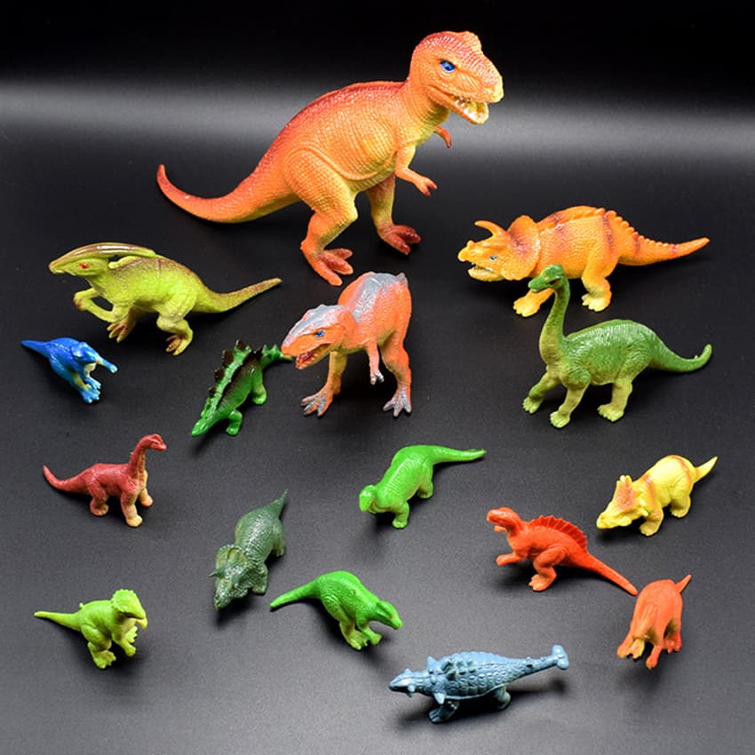 Bộ 16 mô hình khủng long kỉ Jurassic World Dinosaurs dành cho bé 5 tuổi trở lên làm đồ chơi kích thích trí tò mò tăng khả năng ghi nhớ và học hỏi về thế giới khủng long
