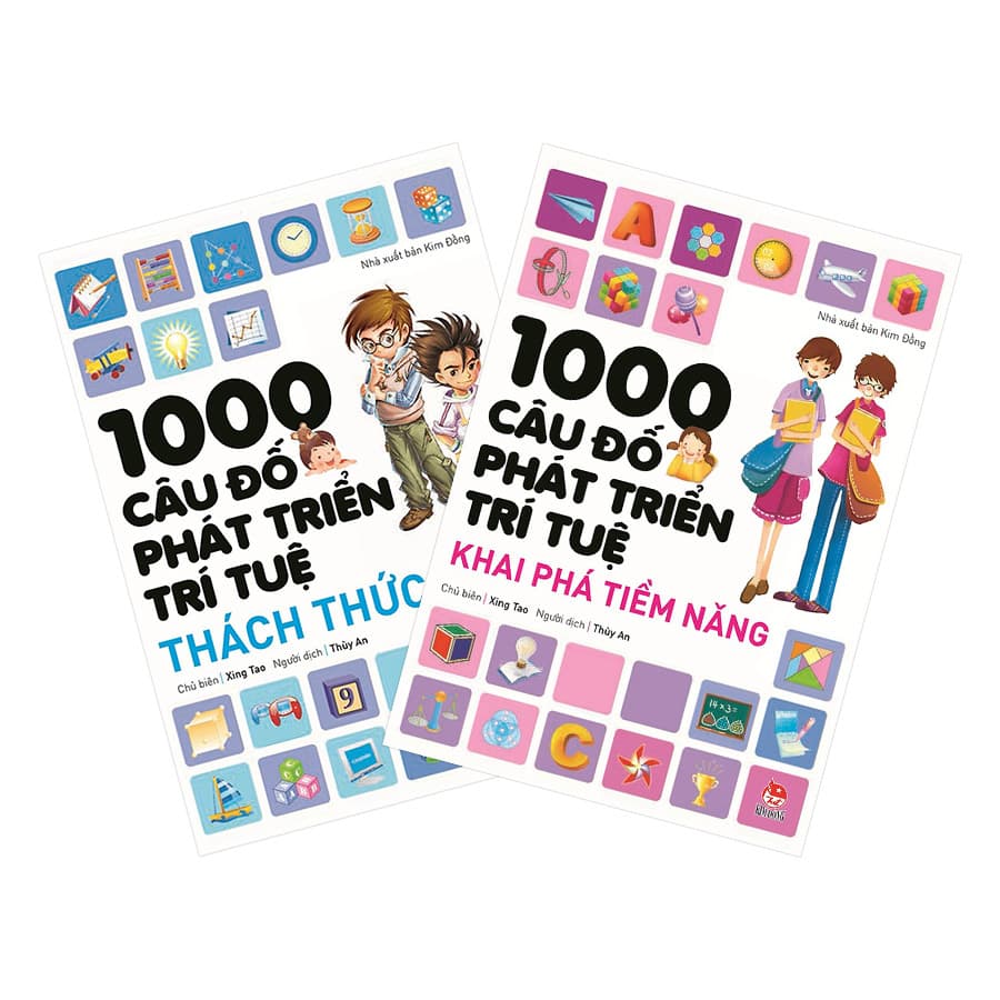 Combo 1000 Câu Đố Phát Triển Trí Tuệ 2 Cuốn