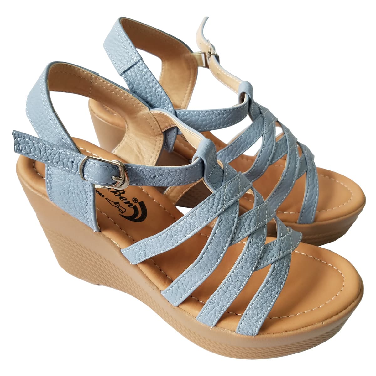 Giày Sandal Nữ Đế Xuồng BIGGBEN Da Bò Thật SDX20 35