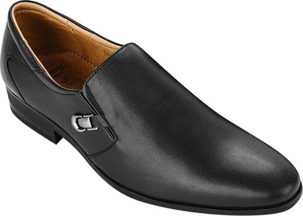 Giày tây nam da bò đế cao su mũi nhọn SUNPOLO SKT119 phiên bản đen Size 41