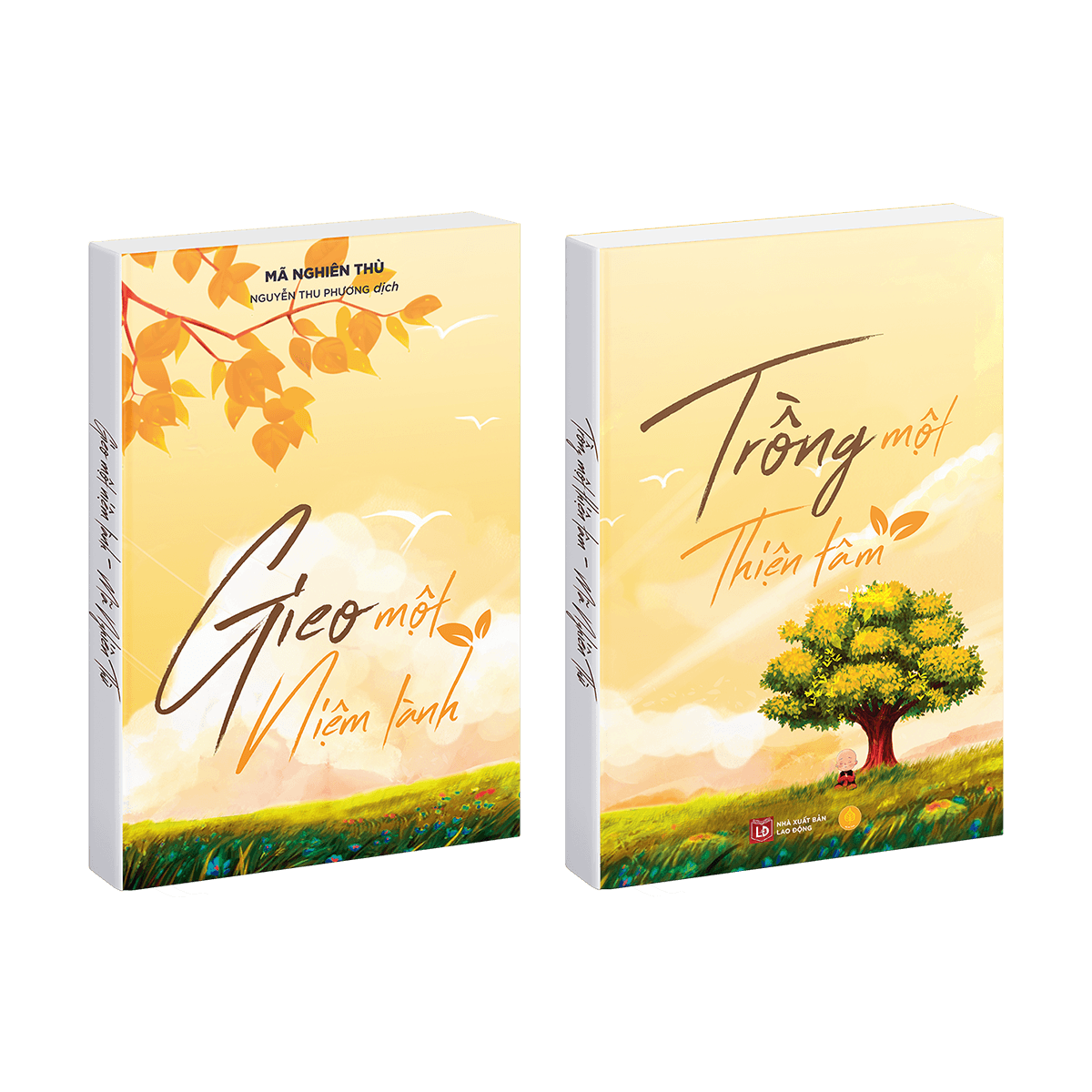 Combo Sách Gieo Một Niệm Lành Và Trồng Một Thiện Tâm Á Châu Books