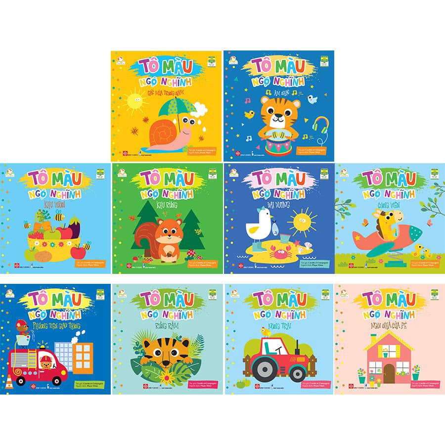 Combo 10 Tập Tô Màu Ngộ Nghĩnh