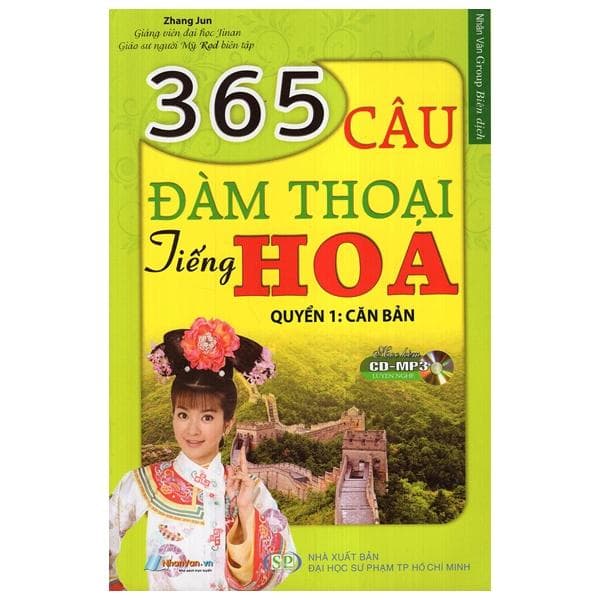 Sách 365 Câu Đàm Thoại Tiếng Hoa Quyển 1 Căn Bản Kèm CD