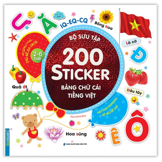 Sách Bộ Sưu Tập 200 Sticker Bảng Chữ Cái Tiếng Việt