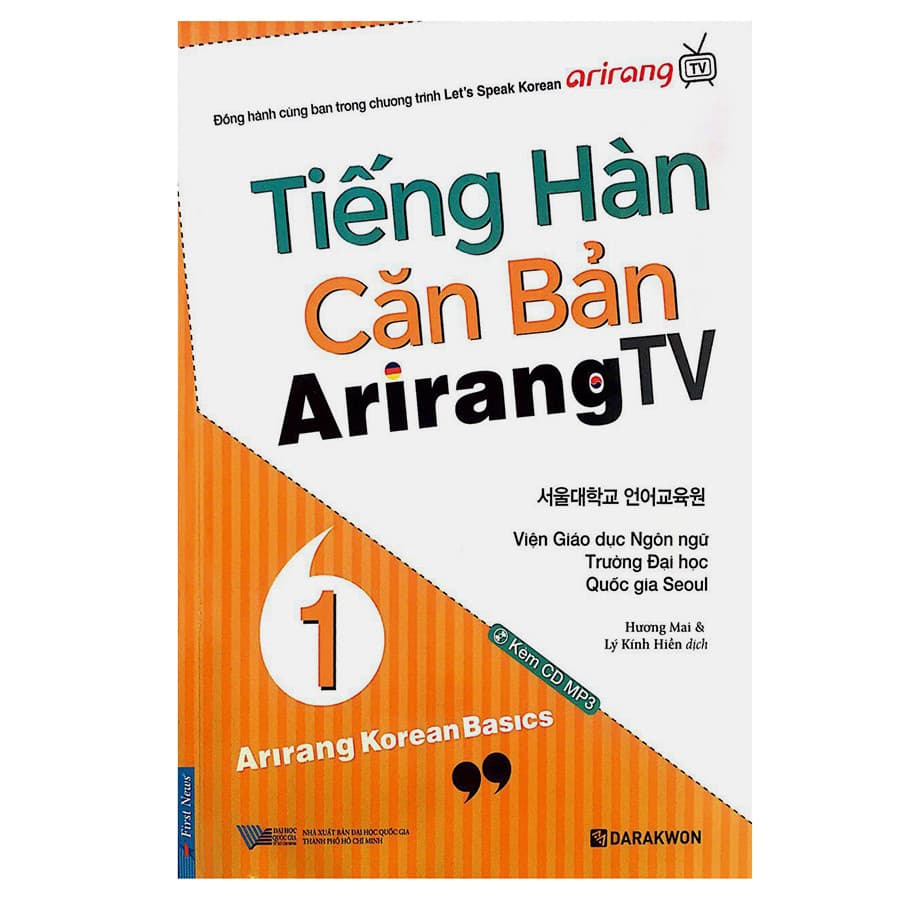 Sách Tiếng Hàn Căn Bản Arirang TV Tập 1